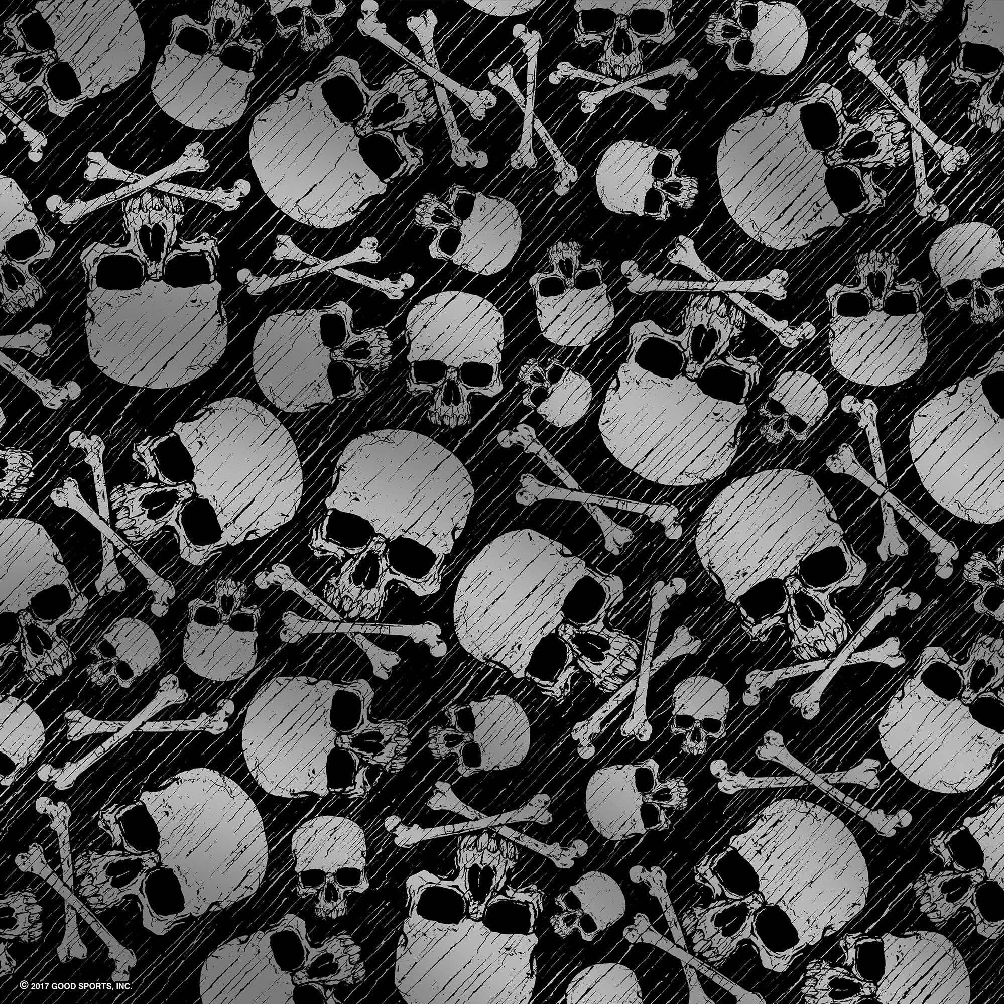 Skulls and Bones Bandana: 21"X21"