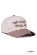 `Somebody's Problem Two Tone Canvas Cotton Cap