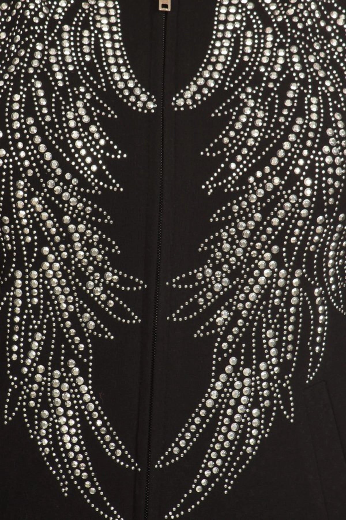 Studded out Angel Wing Hoodie Zip-up Jacket