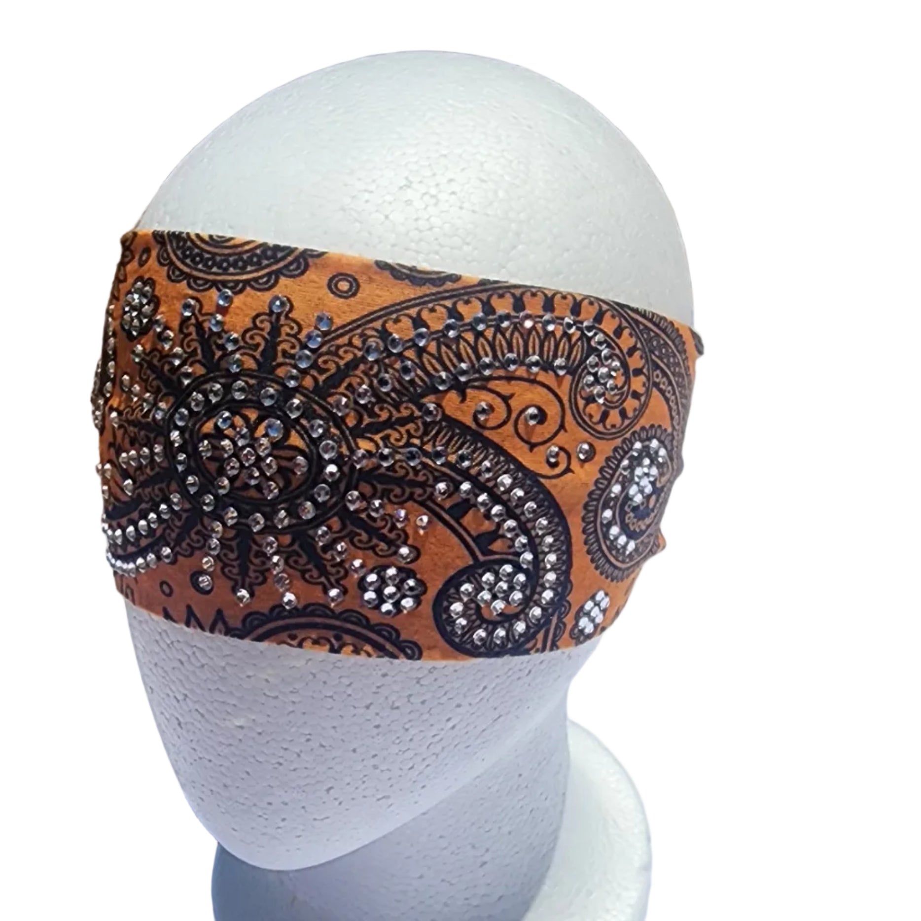 Tangerine Orange Bling Headband