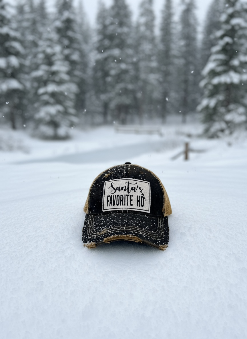 Santa's Favorite HO Trucker Hat Baseball Cap