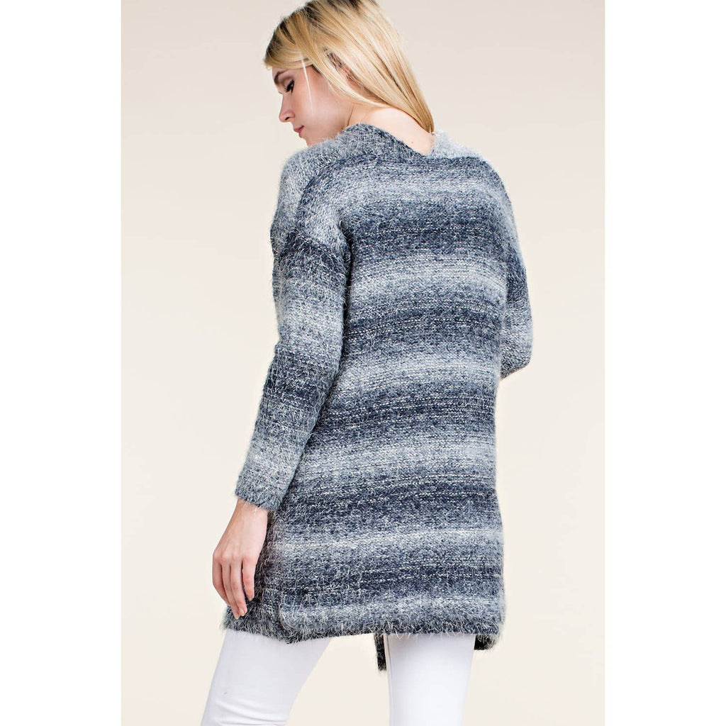 LONG SLEEVE CARDIGAN: MULTI