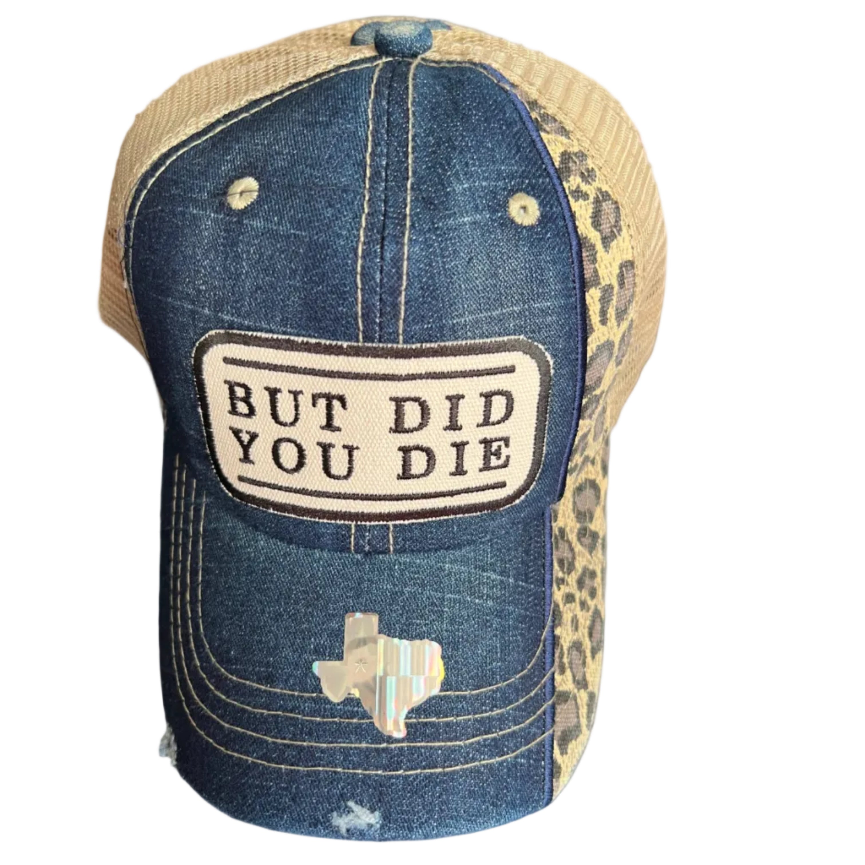 BUT DID YOU DIE: Denim Leopard Edge