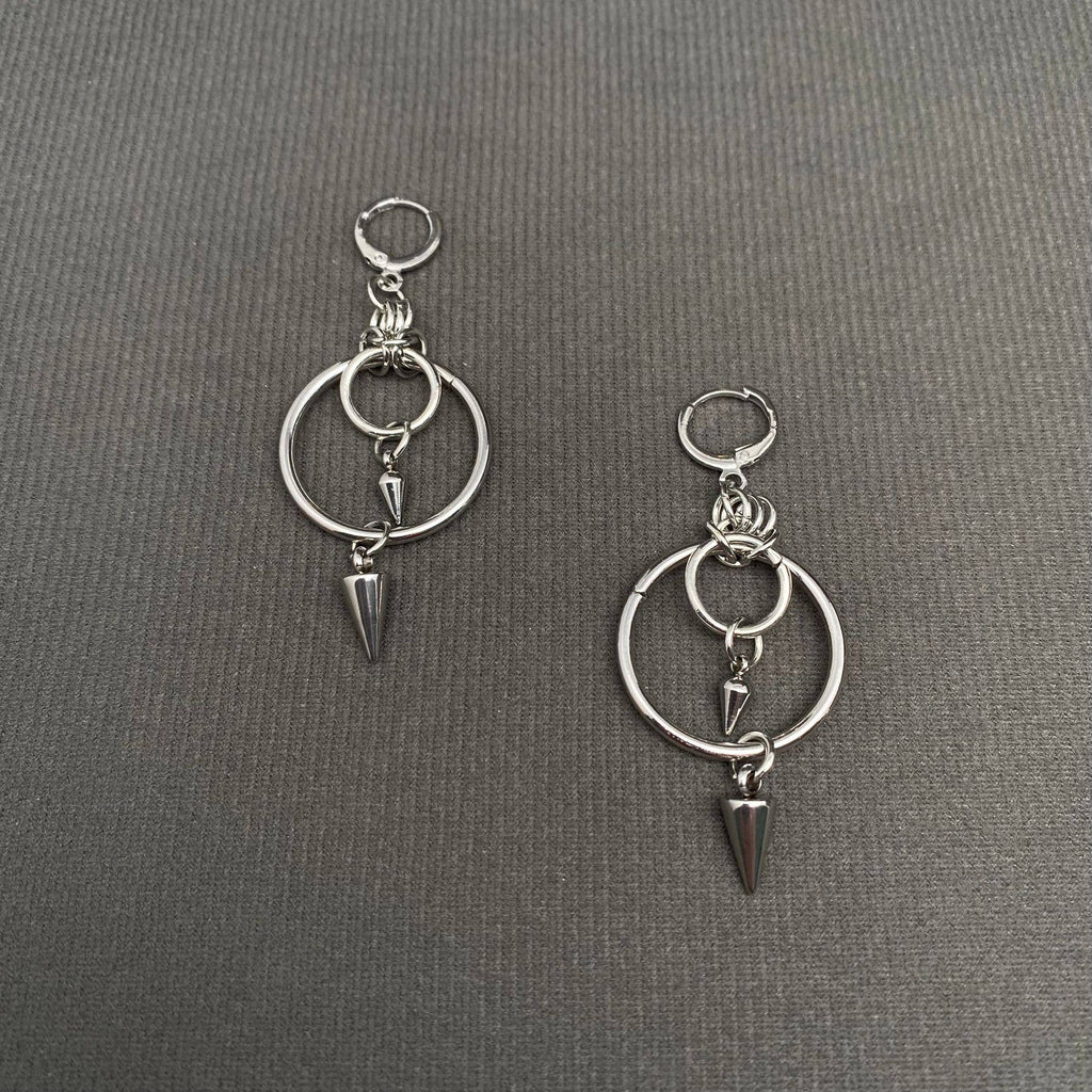 Spike & Ring Dangle Earrings