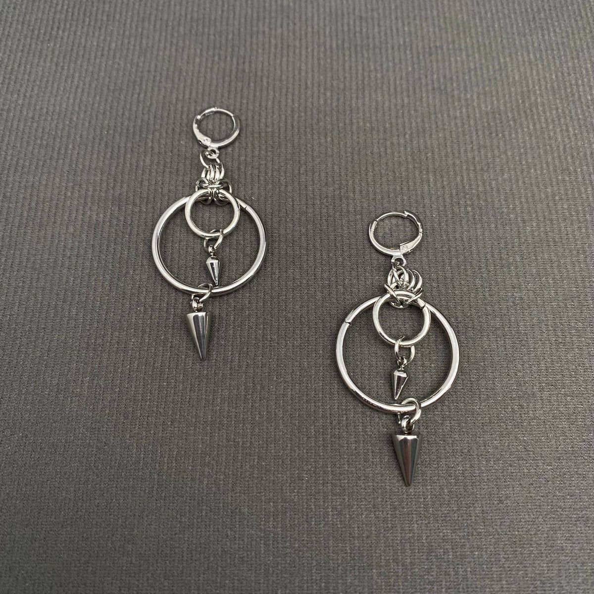 Spike & Ring Dangle Earrings