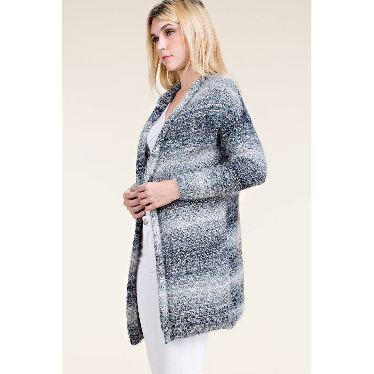 LONG SLEEVE CARDIGAN: MULTI