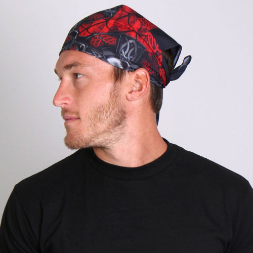 Celtic Cross Bandana: 21"X21"