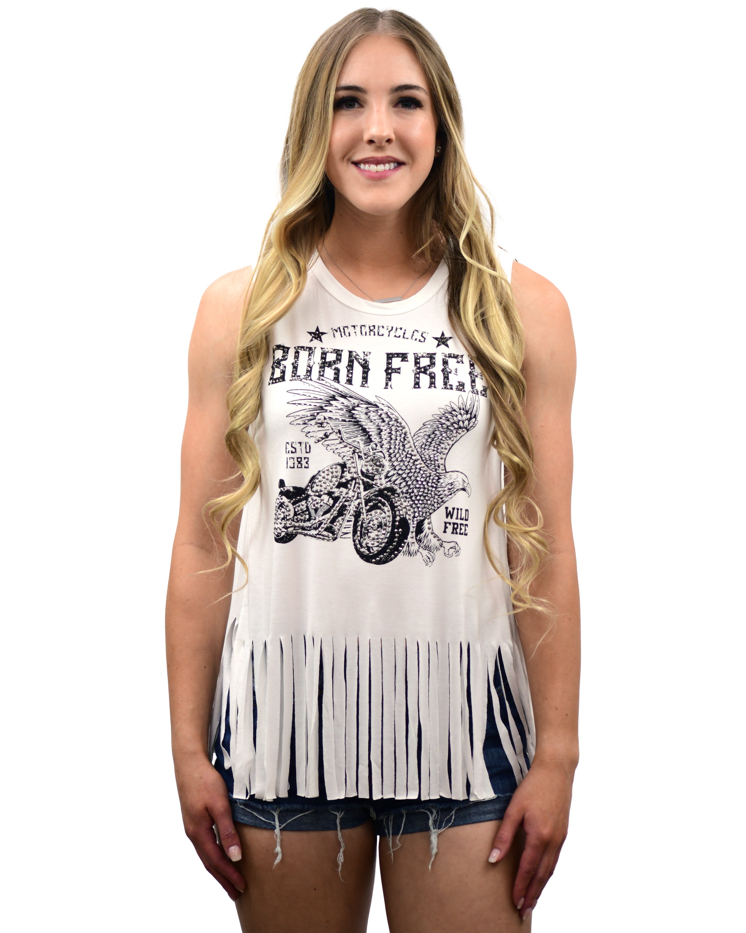 Born Free Eagle Tank - Fringe