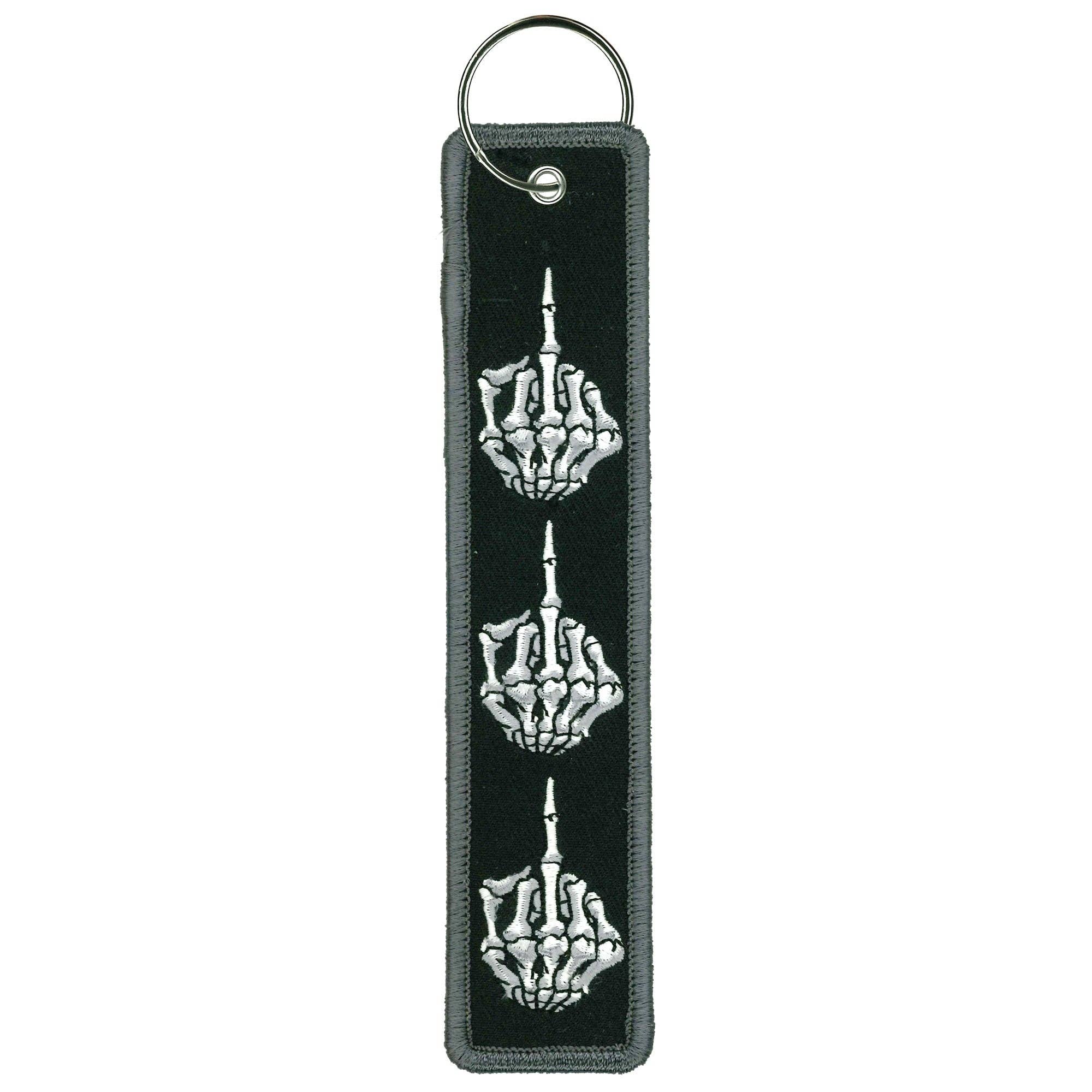 Skeleton Finger Key Chain Fob: MULTI / 1.25X6.2