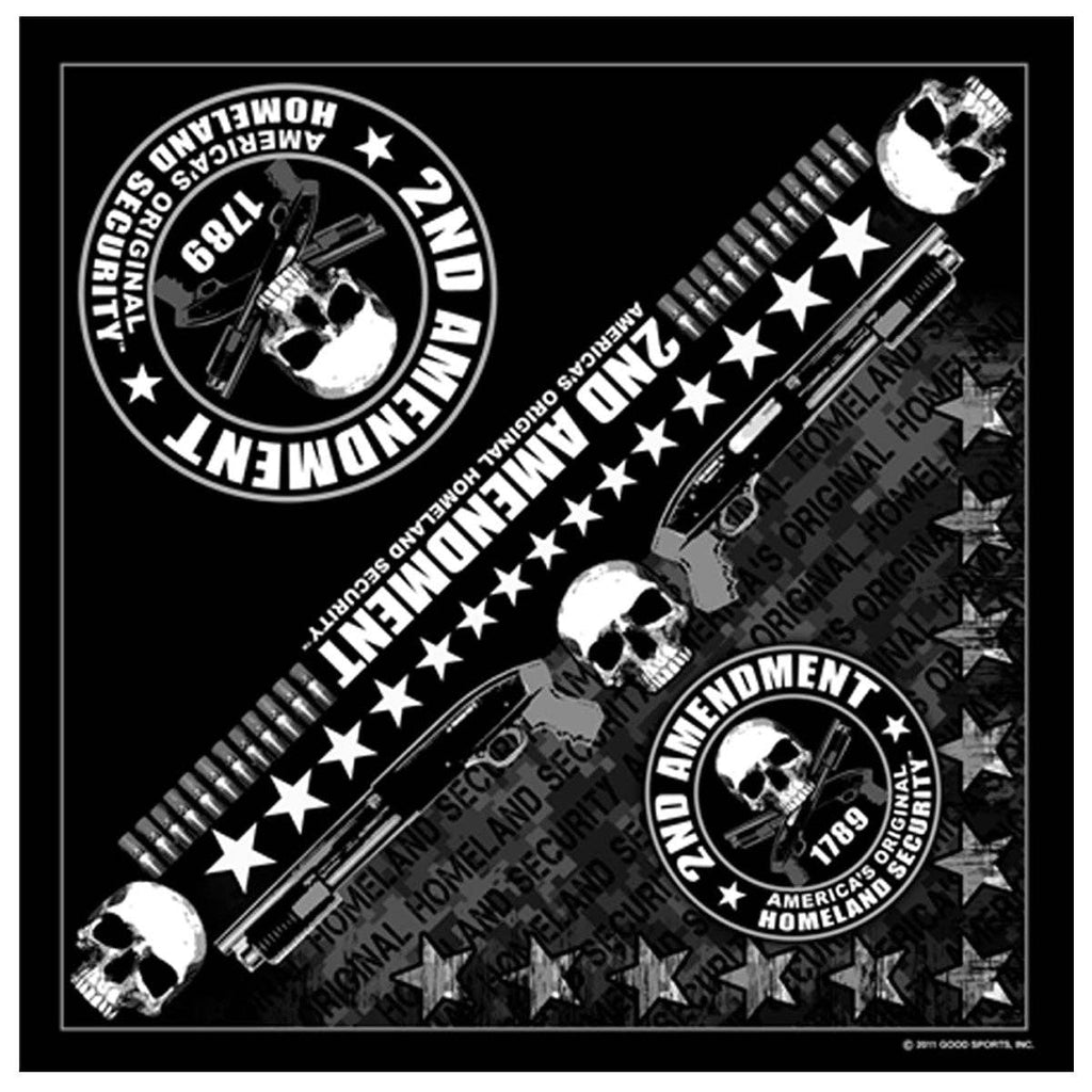 2nd Amendment America's Original Homeland Security Bandana: 21"X21"