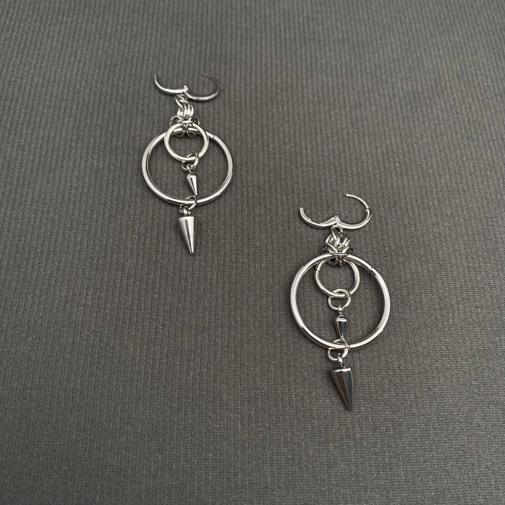 Spike & Ring Dangle Earrings