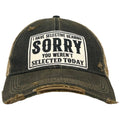 I Have Selective Hearing Sorry.. Distressed Trucker Cap