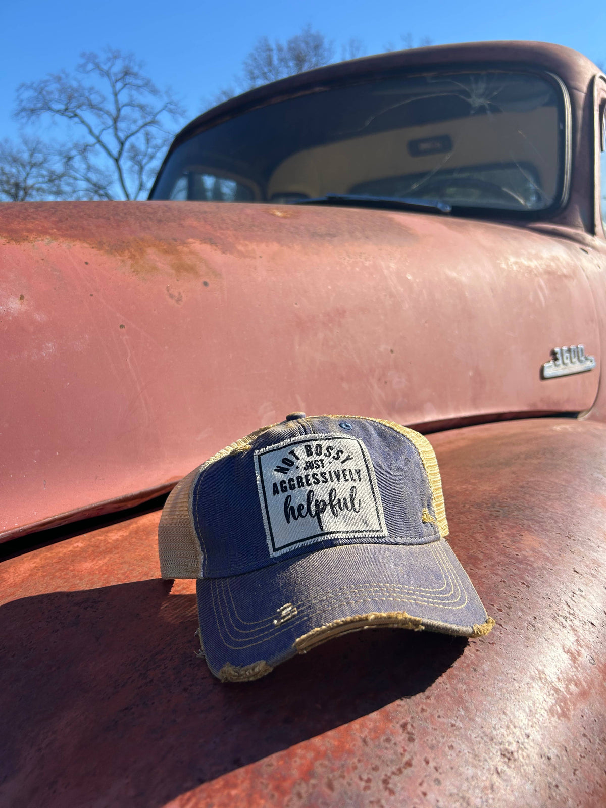 Not Bossy Just Aggressively Helpful Trucker Hat Baseball Cap