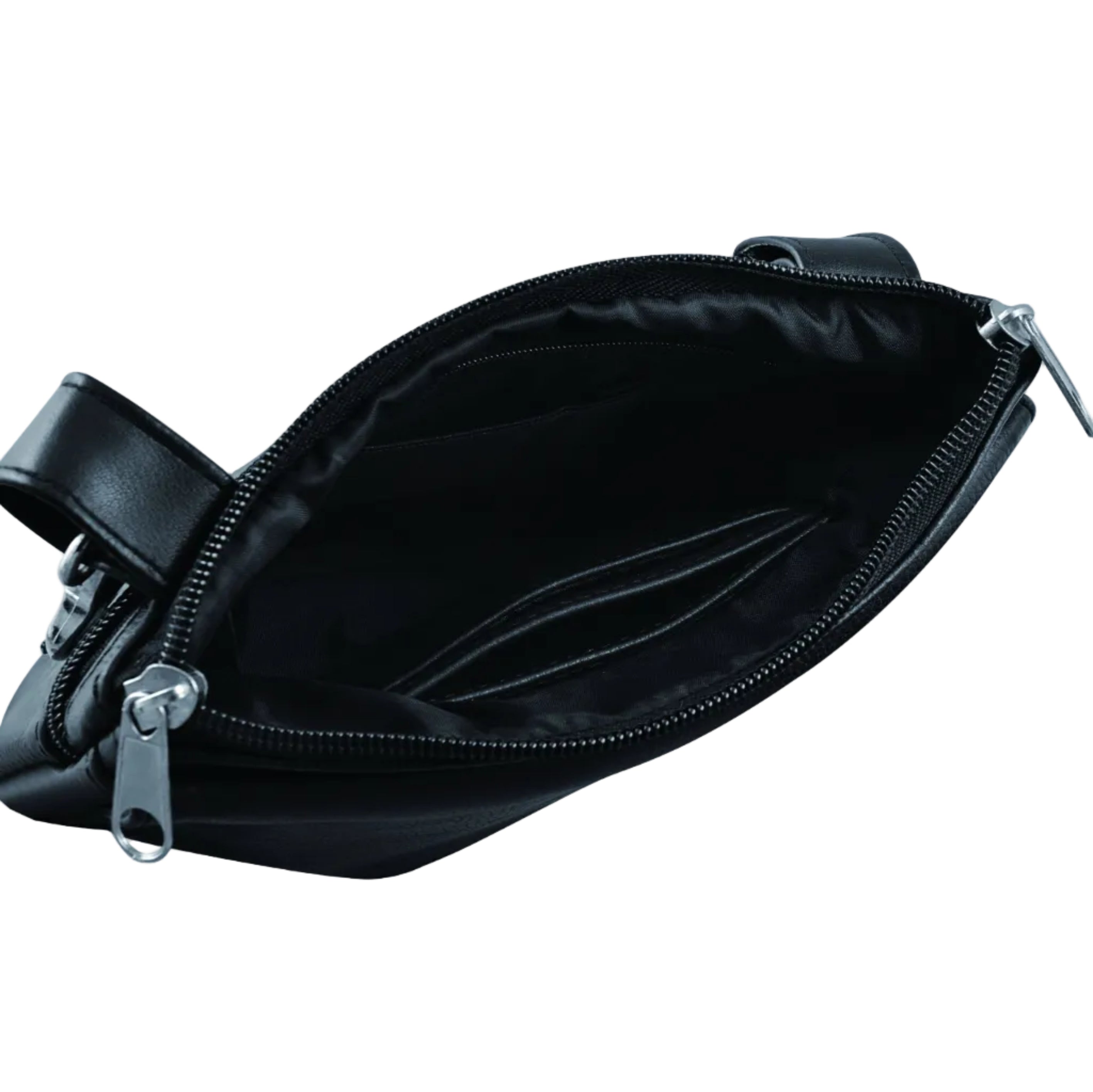 Ladies Clip on Bag: Black Flap