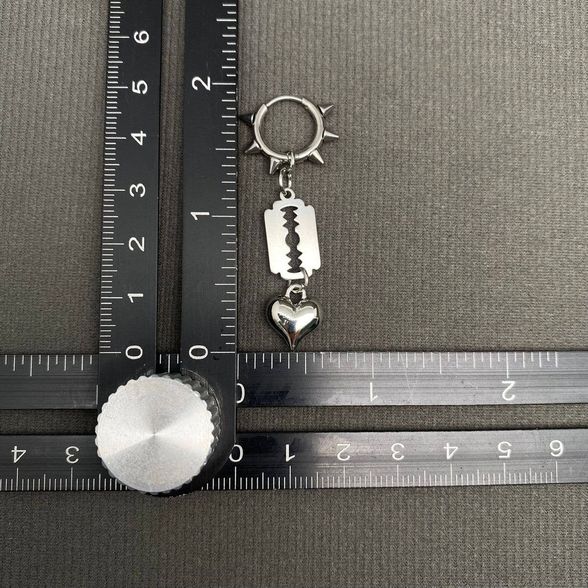 Spike & Blade Huggie Earrings