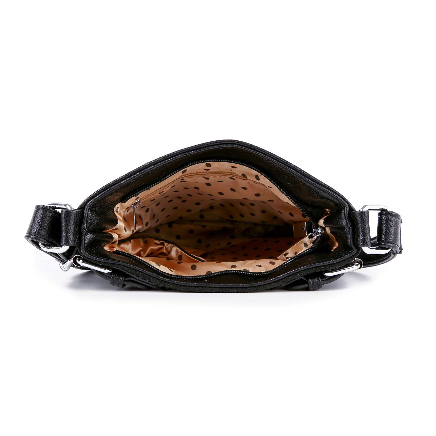 Rhinestone Bling Leopard Print Crossbody Sling: Leopard