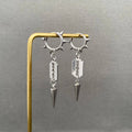 Spike & Blade Huggie Earrings