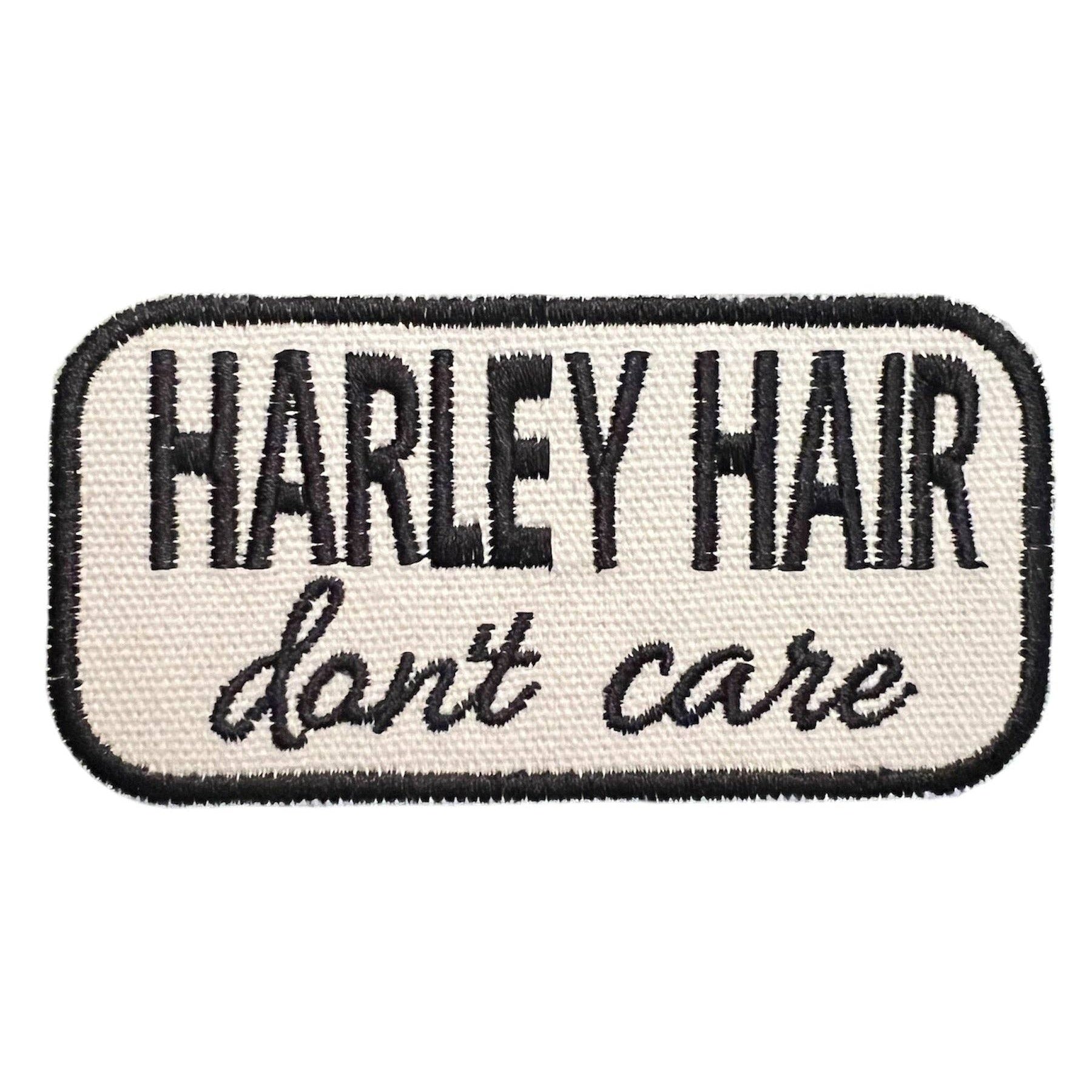 Harley Hair: Black Distressed Trucker Hat