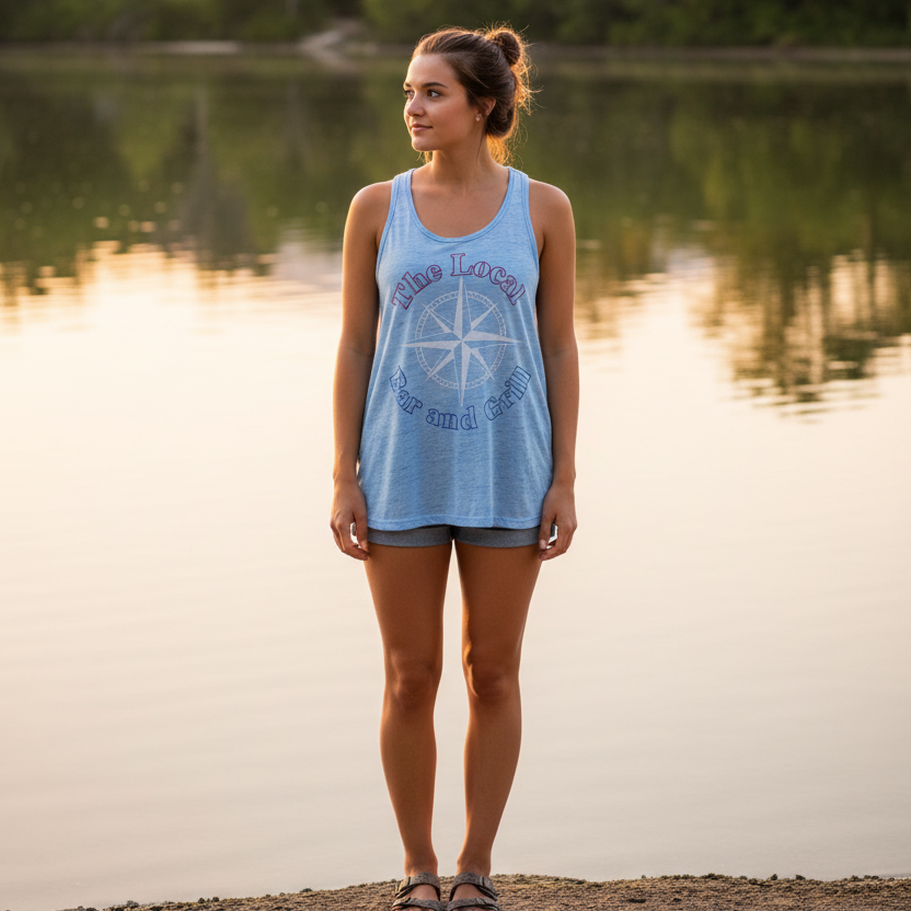 Girl by the Lake in Tank Top