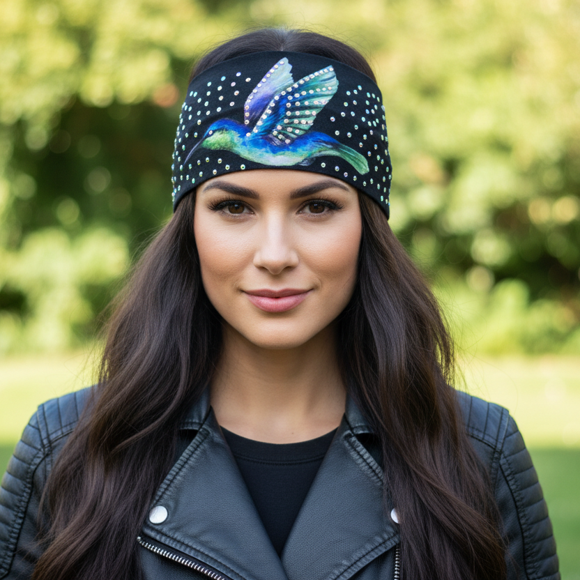 Hummingbird Headband Garden