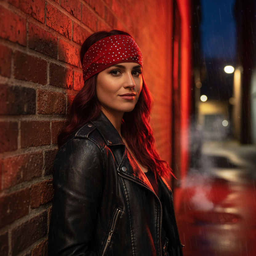 Red Headband Night