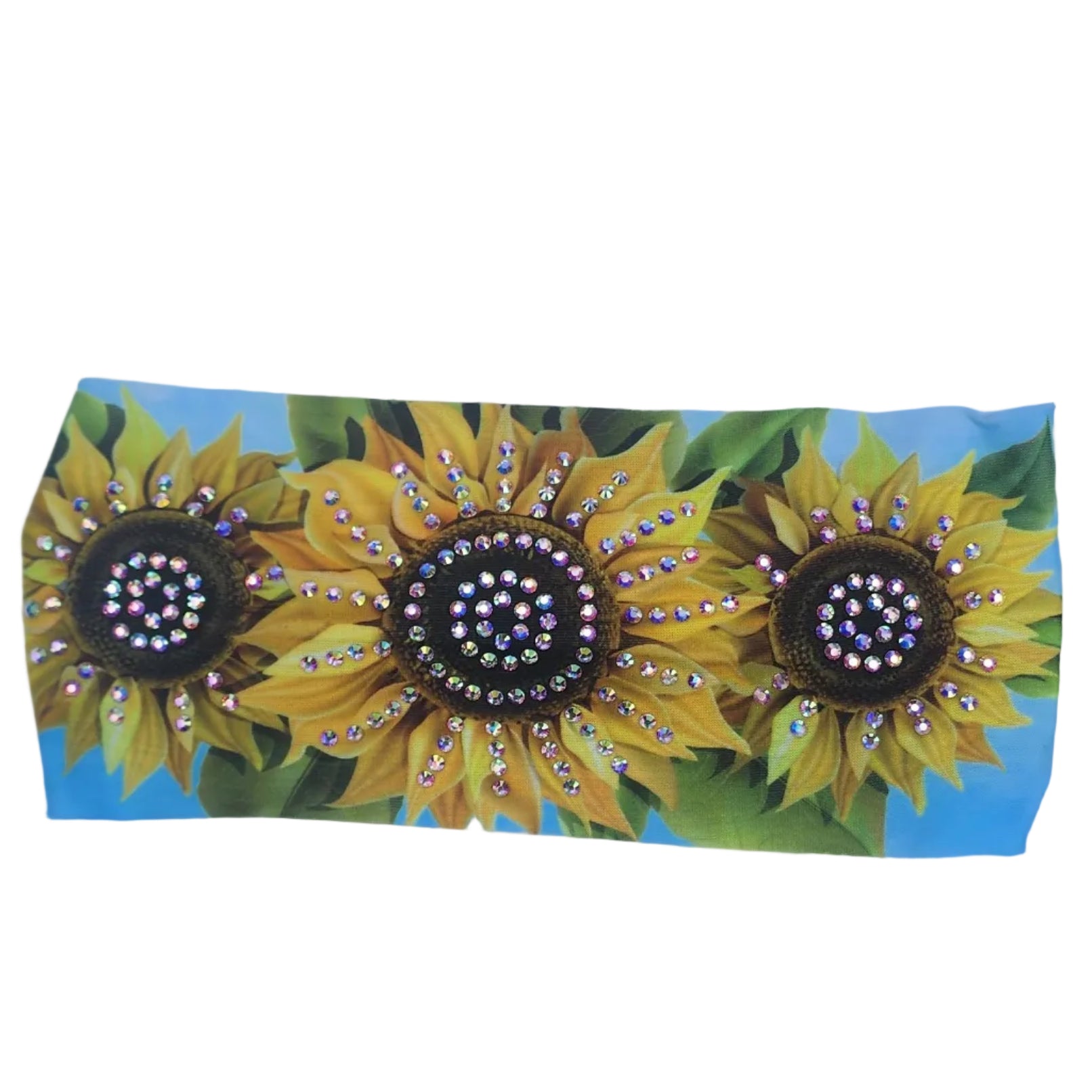 Sunflower Bling Stretch Headband