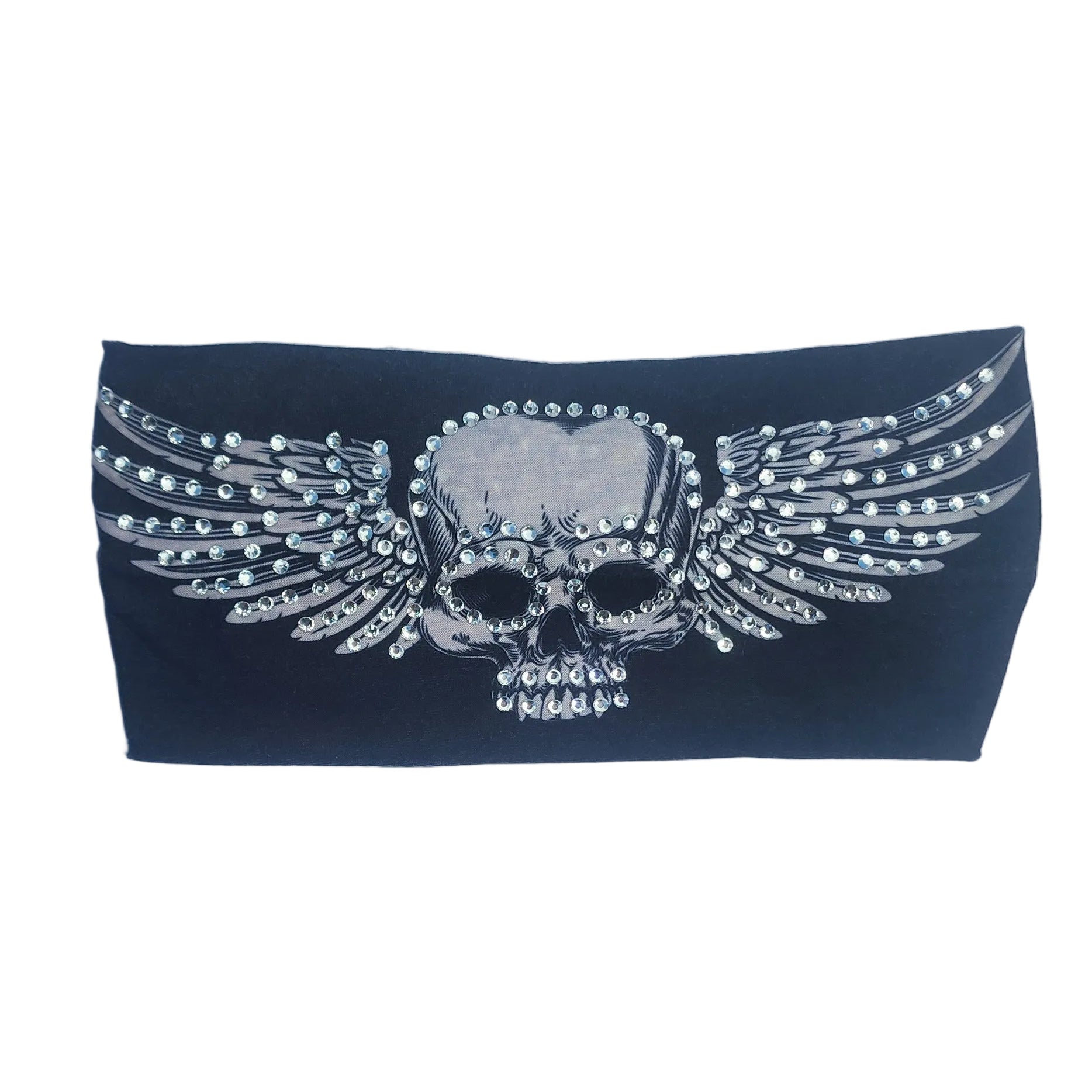 Skull with Wings Bling Headband